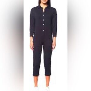 Blue Salt Button-Up Women's Jumpsuit